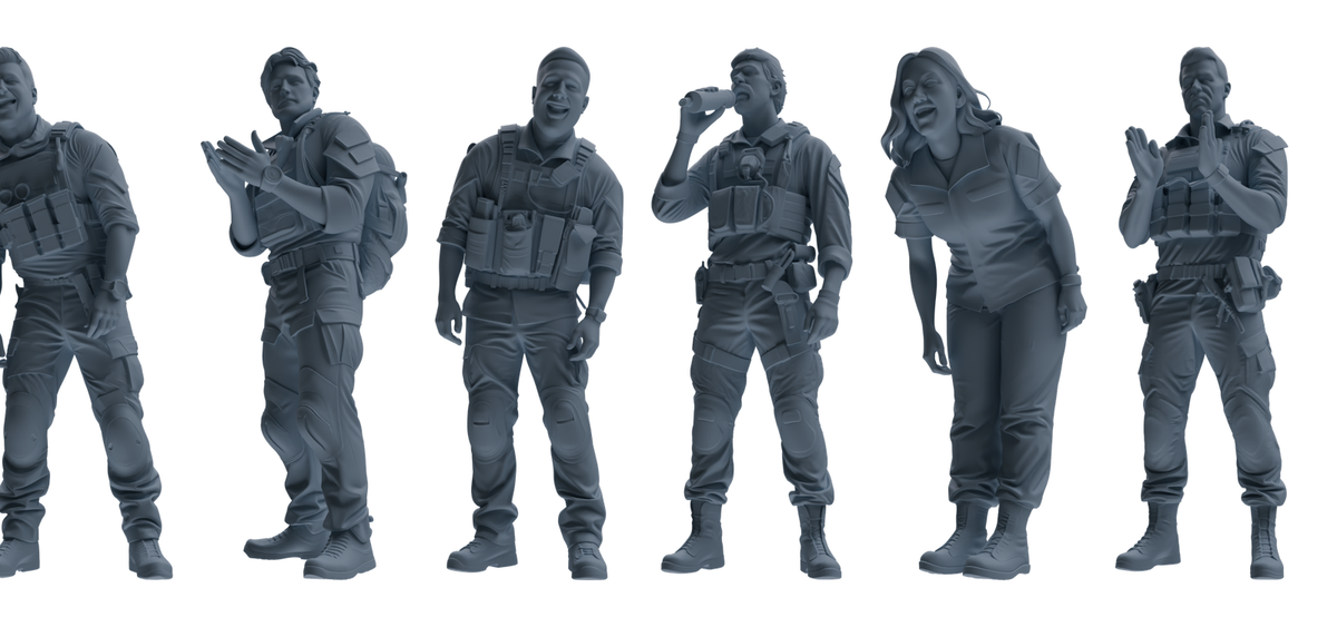 MRY-SFW SSTR004  Modern Navy SEAL Six-Person Singing Group