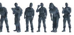MRY-SFW SSTR004  Modern Navy SEAL Six-Person Singing Group