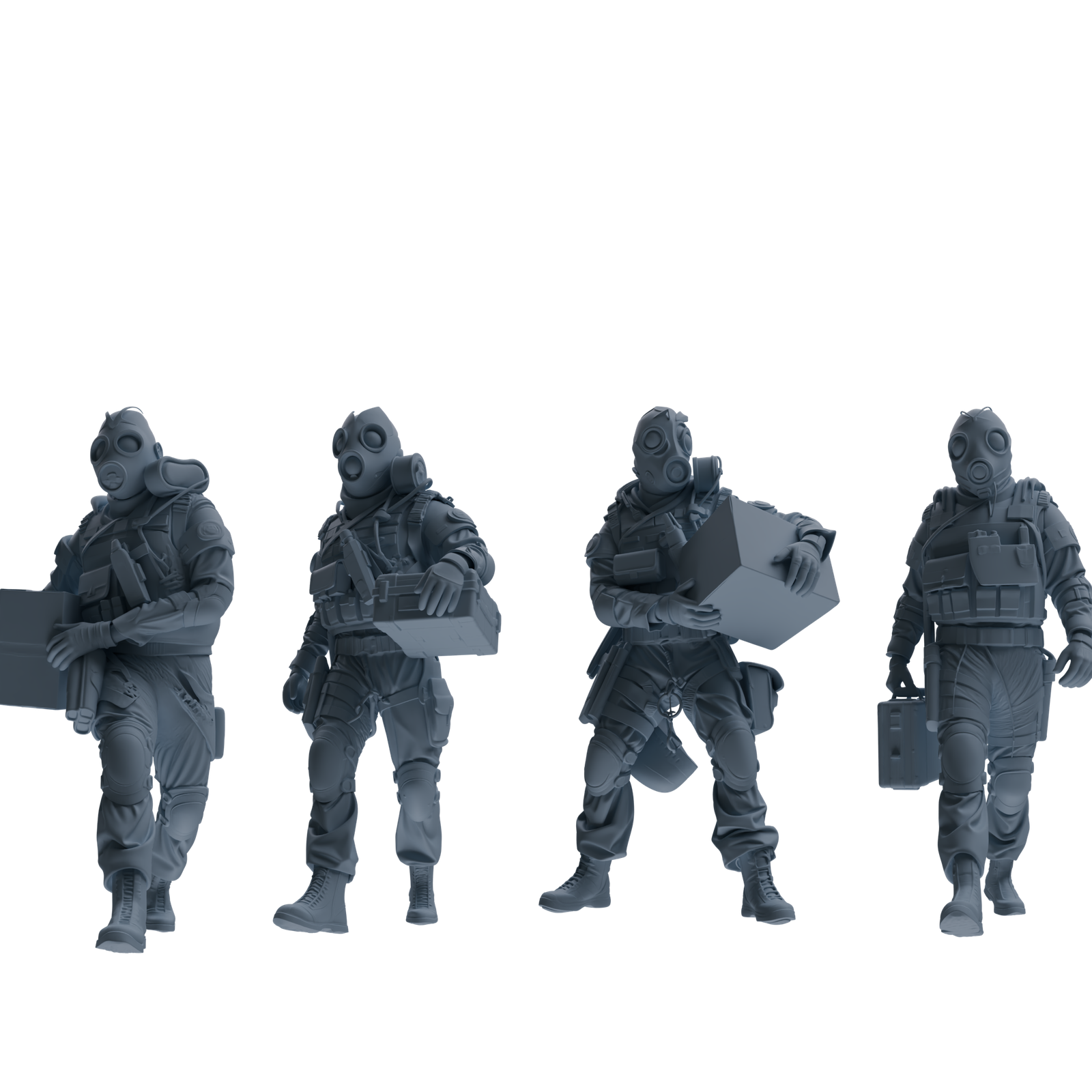 MRY-SFW SSTR311  Modern Counter-Terrorism SWAT Breacher Logistics Four-Person Group