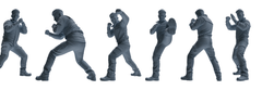 MRY-SFW LYGR684 Modern U.S. Military Six-Person Combat Group 3D Printed Resin Model Kit by SSMODEL