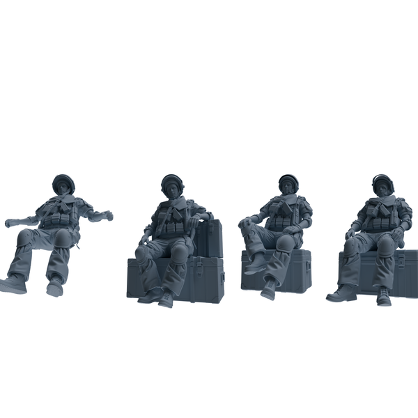 MRY-SFW SSTR319 Modern Counter-Terrorism SWAT Shield Bearer Rest 2 Four-Person Group