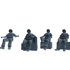 MRY-SFW SSTR319 Modern Counter-Terrorism SWAT Shield Bearer Rest 2 Four-Person Group