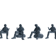 MRY-SFW SSTR348 Modern American Mercenary Conversation 2 Four-Person Group