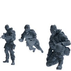 MRY-SFW SSTR342 Modern Counter-Terrorism SWAT Breacher Combat 3 Three-Person Group