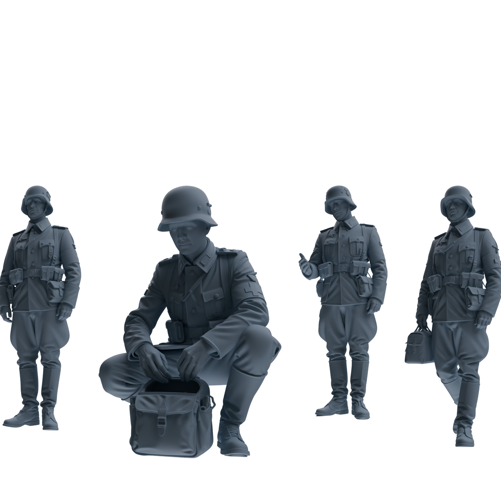 MRY-SFW SSTR212 WWII German Medic Four-Person Group