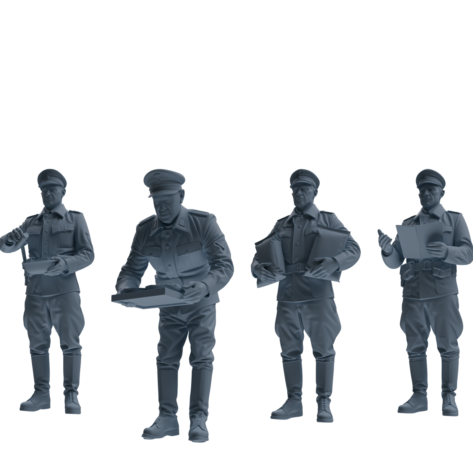 MRY-SFW SSTR253 WWI British Army Logistics Soldier Picnic Four-Person Group