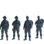 MRY-SFW SSTR148 Miniatures Soldier Model Kit War of Hyenas Modern Canadian Army Four-Person Garrison Group