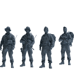 MRY-SFW SSTR148 Miniatures Soldier Model Kit War of Hyenas Modern Canadian Army Four-Person Garrison Group