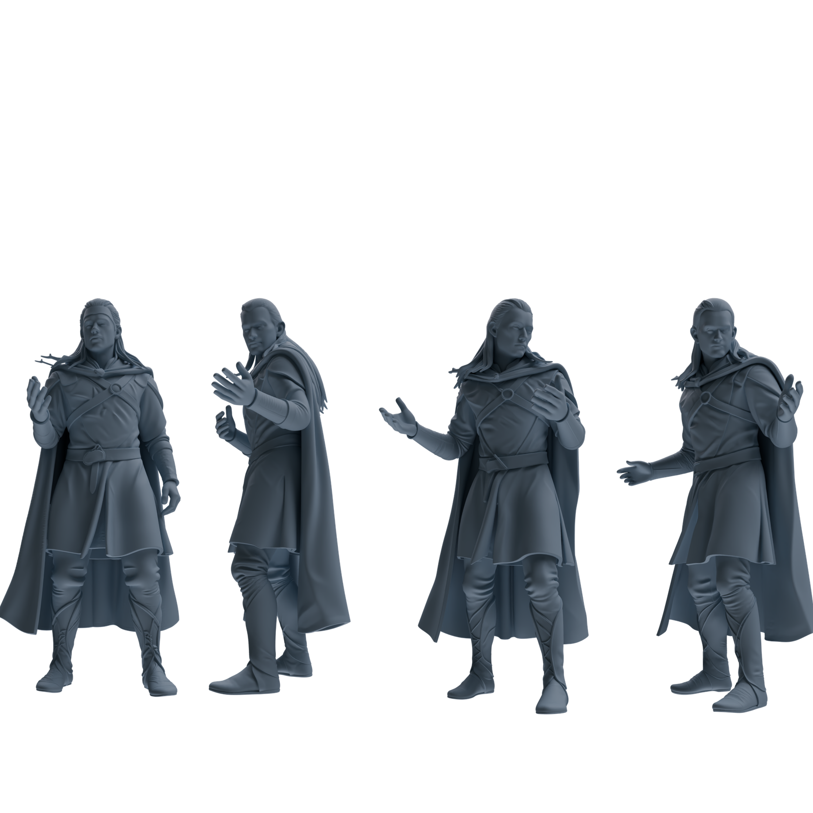 MRY-SFW SSTR305 Medieval Elf-King Conversation Four-Person Group