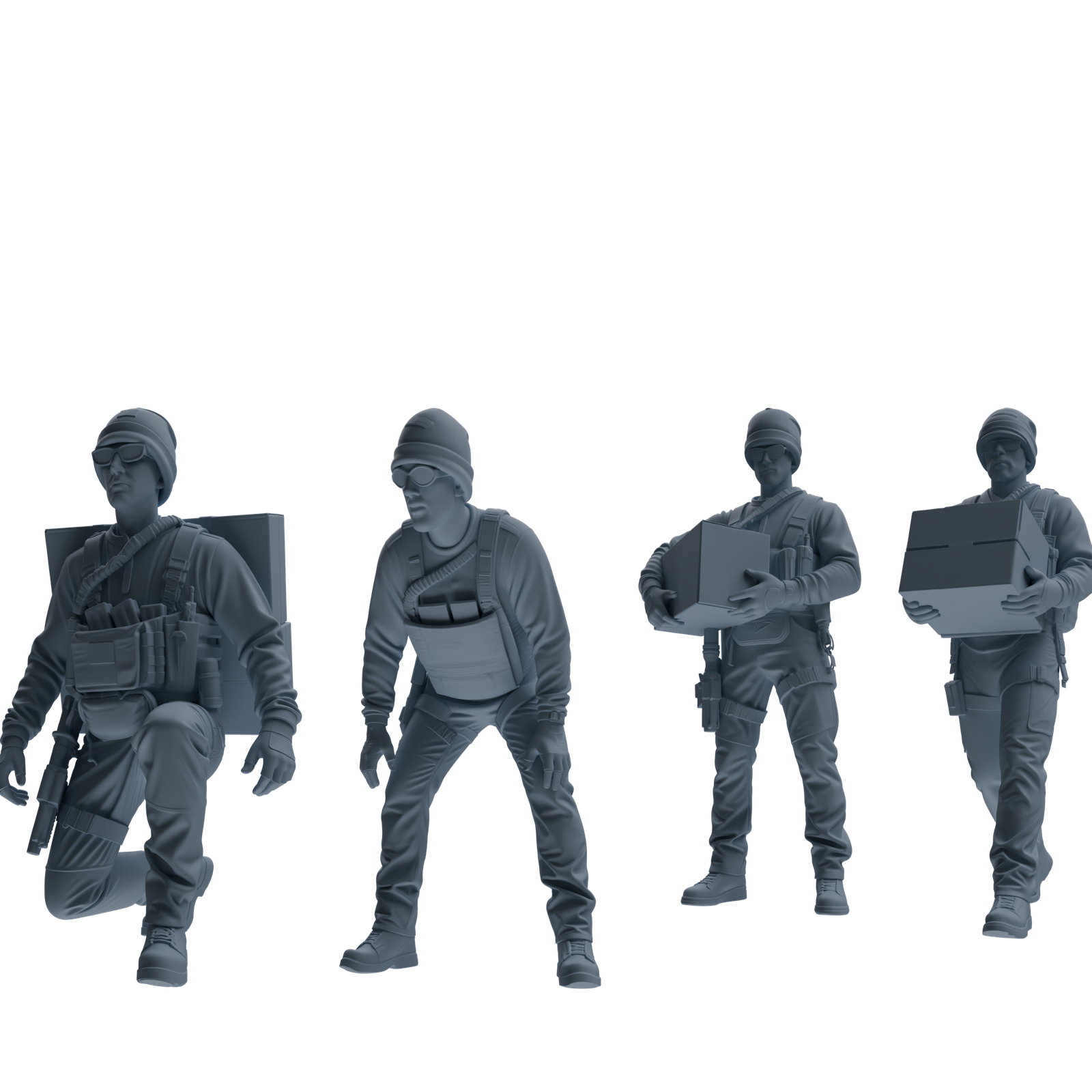 MRY-SFW SSTR379 Modern U.S. Special Forces Logistics Four-Person Group