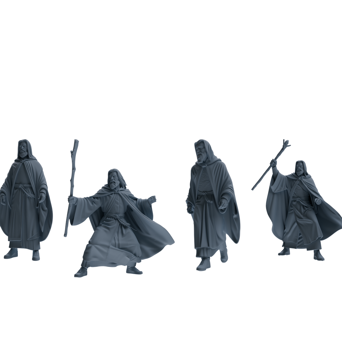 MRY-SFW SSTR293 Medieval Merlin Wizard Garrison Four-Person Group