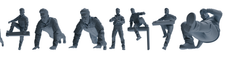 MRY-SFW LYGR696 Modern U.S. Military Eight-Person Training Group 3D Printed Resin Model Kit by SSMODEL