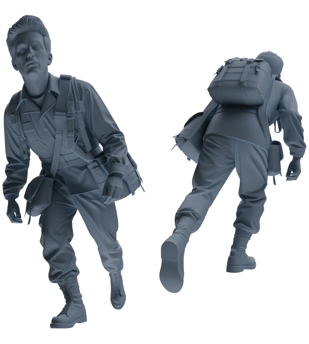 MRY-SFW SSTR059 Miniatures Soldier Model Kit Hacksaw Ridge Rescue Story WWII U.S. Army Six-Person Frontline Group
