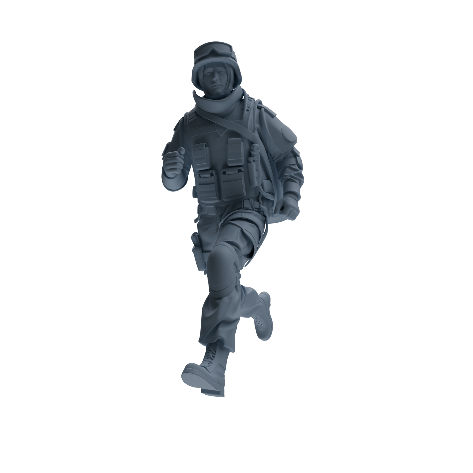 MRY-SFW SSTR330 Modern Counter-Terrorism SWAT Fire Support Operator Foot March 1 Four-Person Group