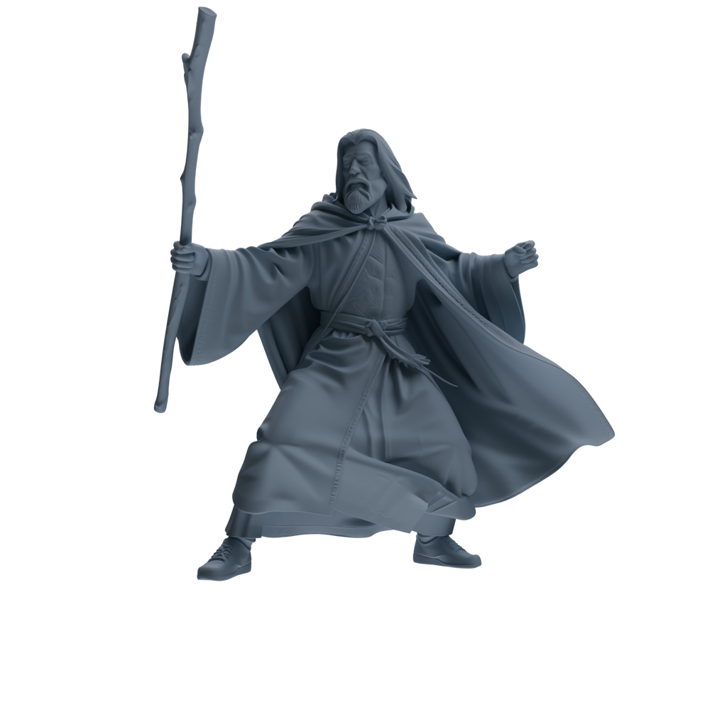 MRY-SFW SSTR292 Medieval Merlin Wizard Battle Four-Person Group