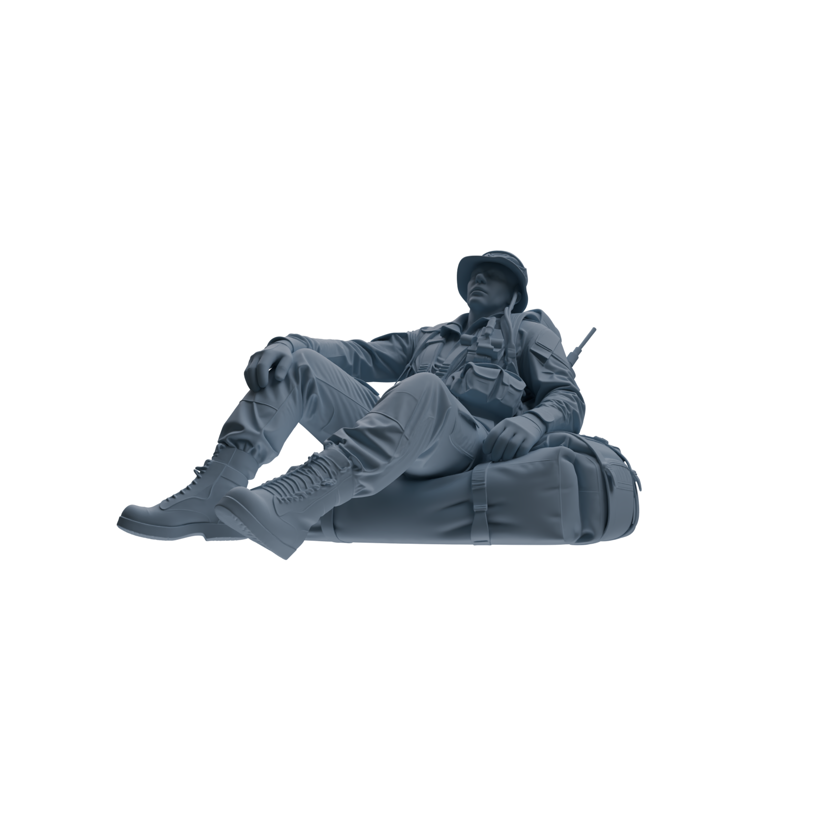 MRY-SFW SSTR142 Miniatures Soldier Model Kit War of Hyenas Modern Canadian Army Four-Person Rest Group