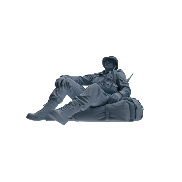MRY-SFW SSTR142 Miniatures Soldier Model Kit War of Hyenas Modern Canadian Army Four-Person Rest Group