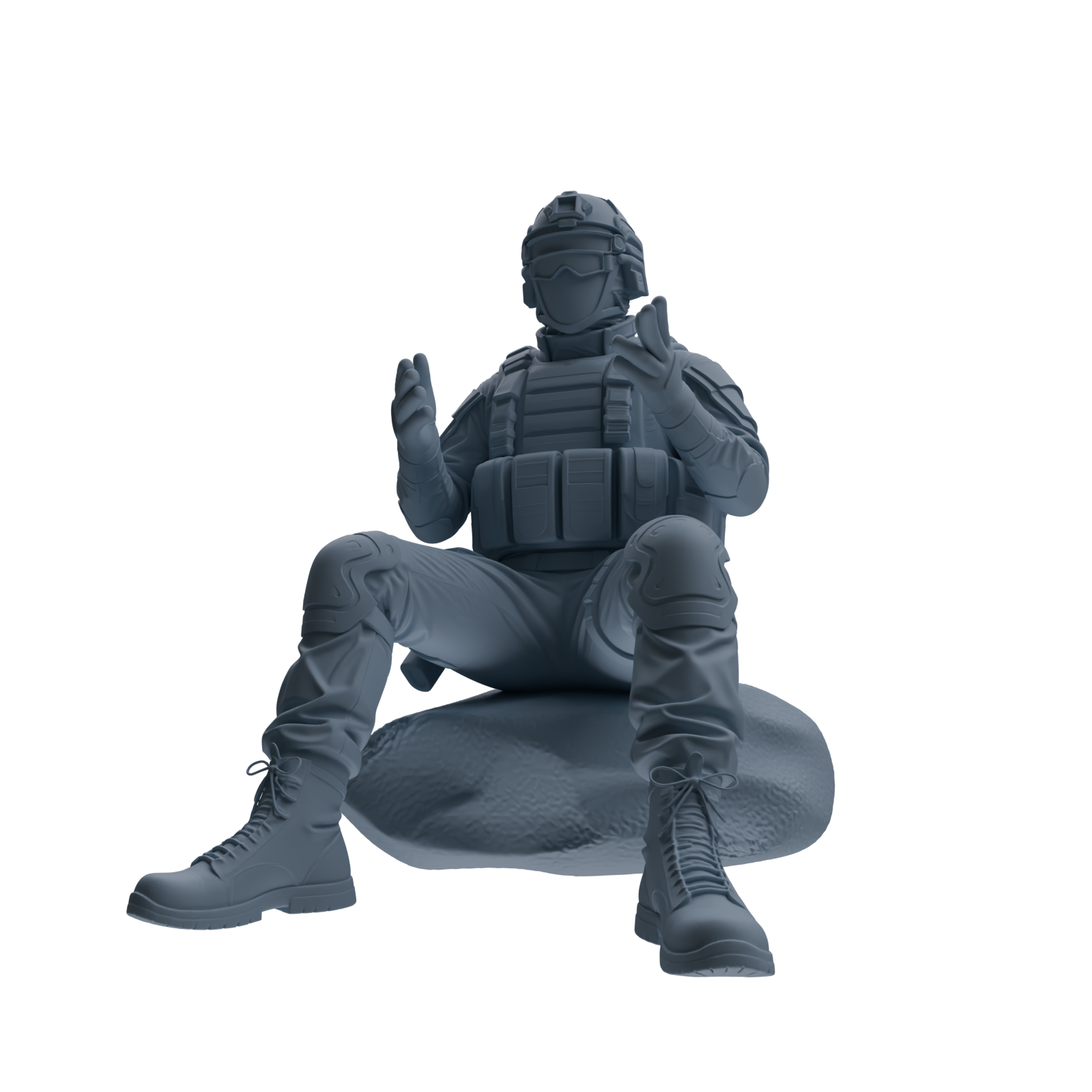 MRY-SFW SSTR348 Modern American Mercenary Conversation 2 Four-Person Group
