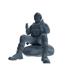 MRY-SFW SSTR348 Modern American Mercenary Conversation 2 Four-Person Group