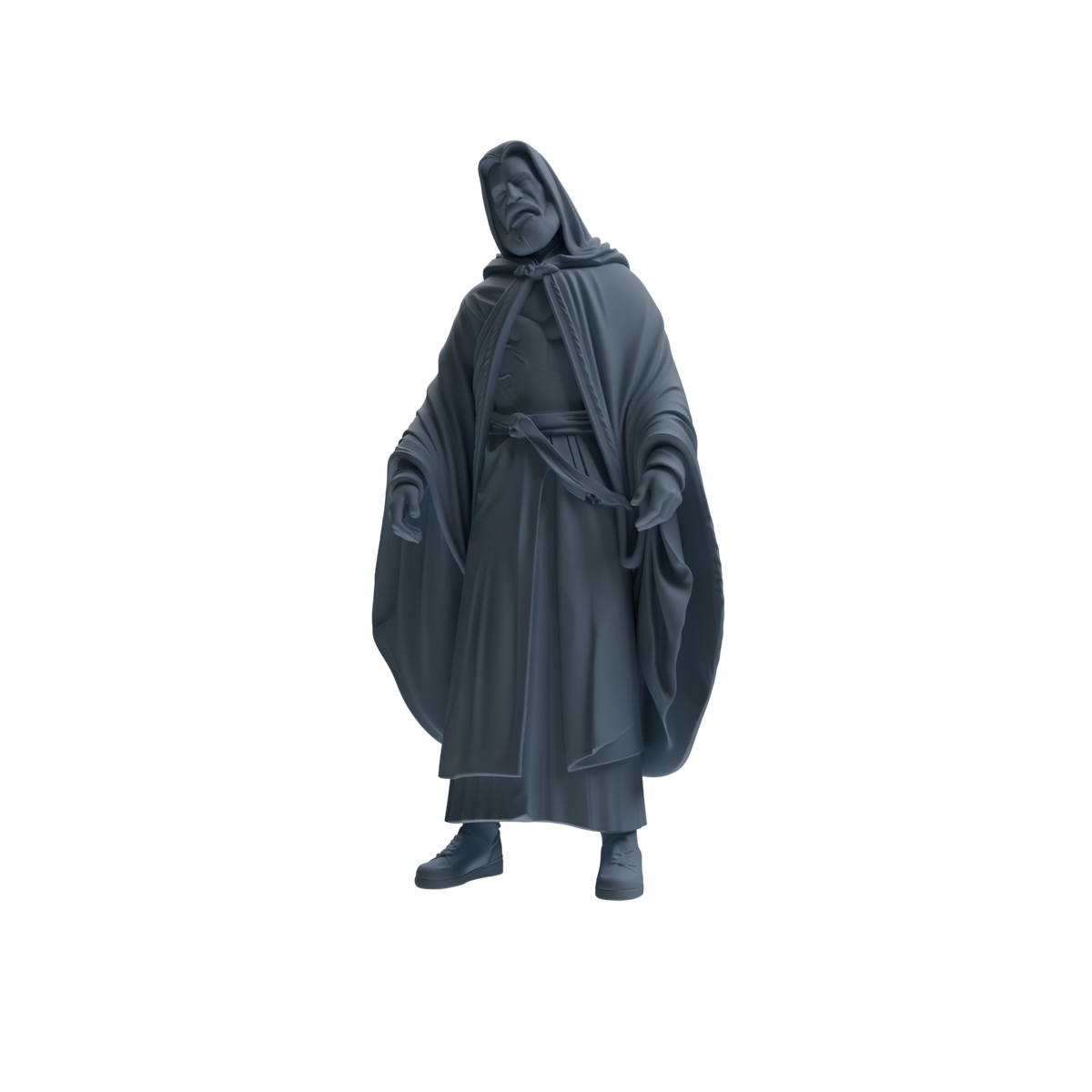 MRY-SFW SSTR288 Medieval Merlin Wizard Conversation Four-Person Group — detail view 2