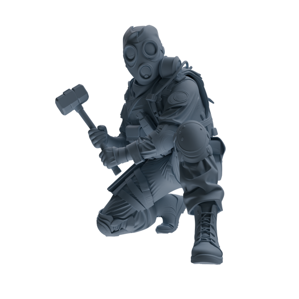 MRY-SFW SSTR340 Modern Counter-Terrorism SWAT Breacher Combat Four-Person Group
