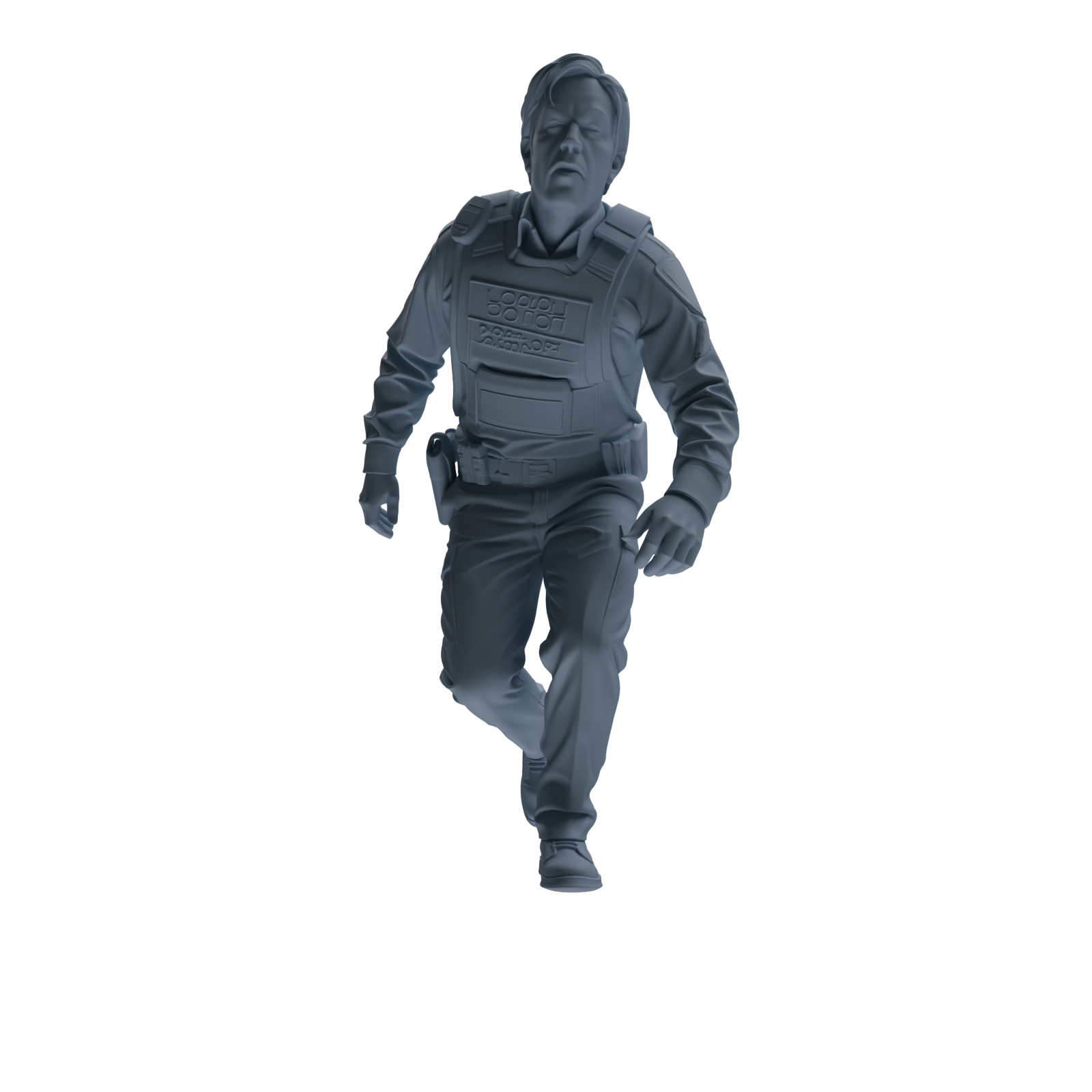 MRY-SFW SSTR113 Miniatures Soldier Model Kit Boston Attack Modern Boston Police Four-Person Arrest Group 2