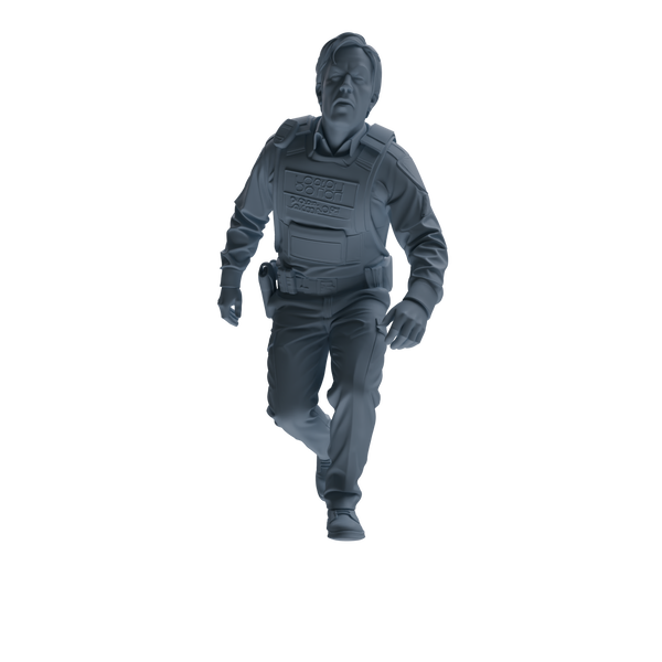 MRY-SFW SSTR113 Miniatures Soldier Model Kit Boston Attack Modern Boston Police Four-Person Arrest Group 2