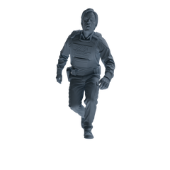 MRY-SFW SSTR113 Miniatures Soldier Model Kit Boston Attack Modern Boston Police Four-Person Arrest Group 2
