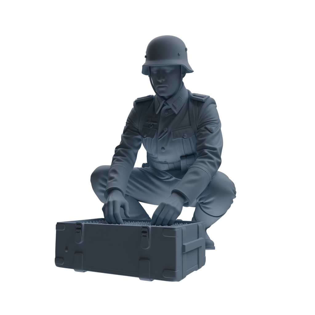 MRY-SFW SSTR219 WWII German Army Logistics Soldier Combat Readiness Four-Person Group