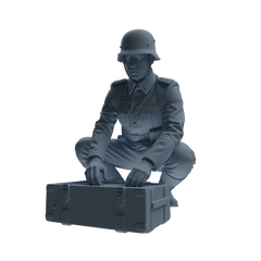 MRY-SFW SSTR219 WWII German Army Logistics Soldier Combat Readiness Four-Person Group