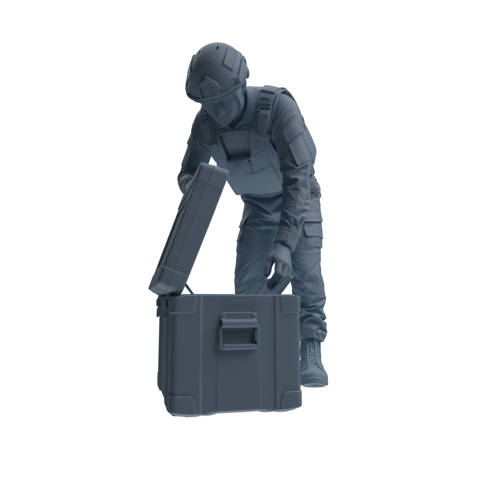 MRY-SFW SSTR239 Modern French Army Logistics Soldier Combat Readiness Four-Person Group
