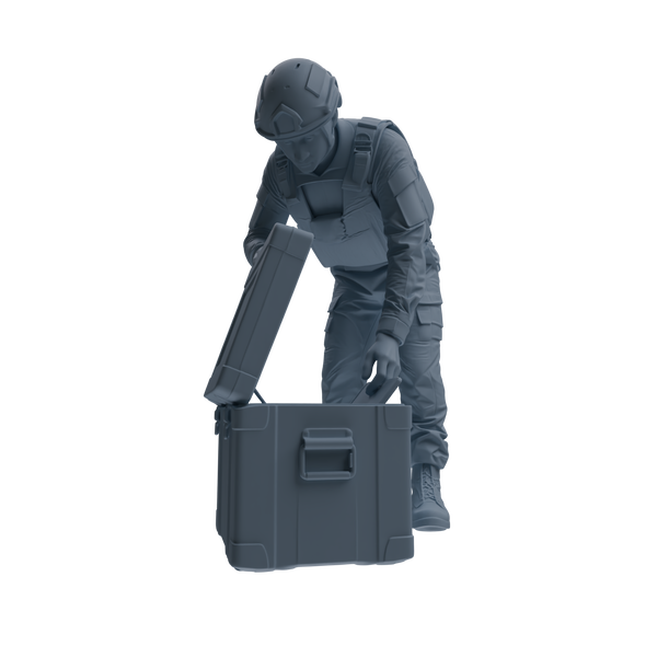 MRY-SFW SSTR239 Modern French Army Logistics Soldier Combat Readiness Four-Person Group