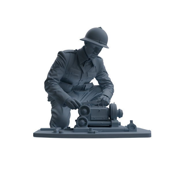 MRY-SFW SSTR265 WWI U.S. Army Logistics Soldier Maintenance Four-Person Group