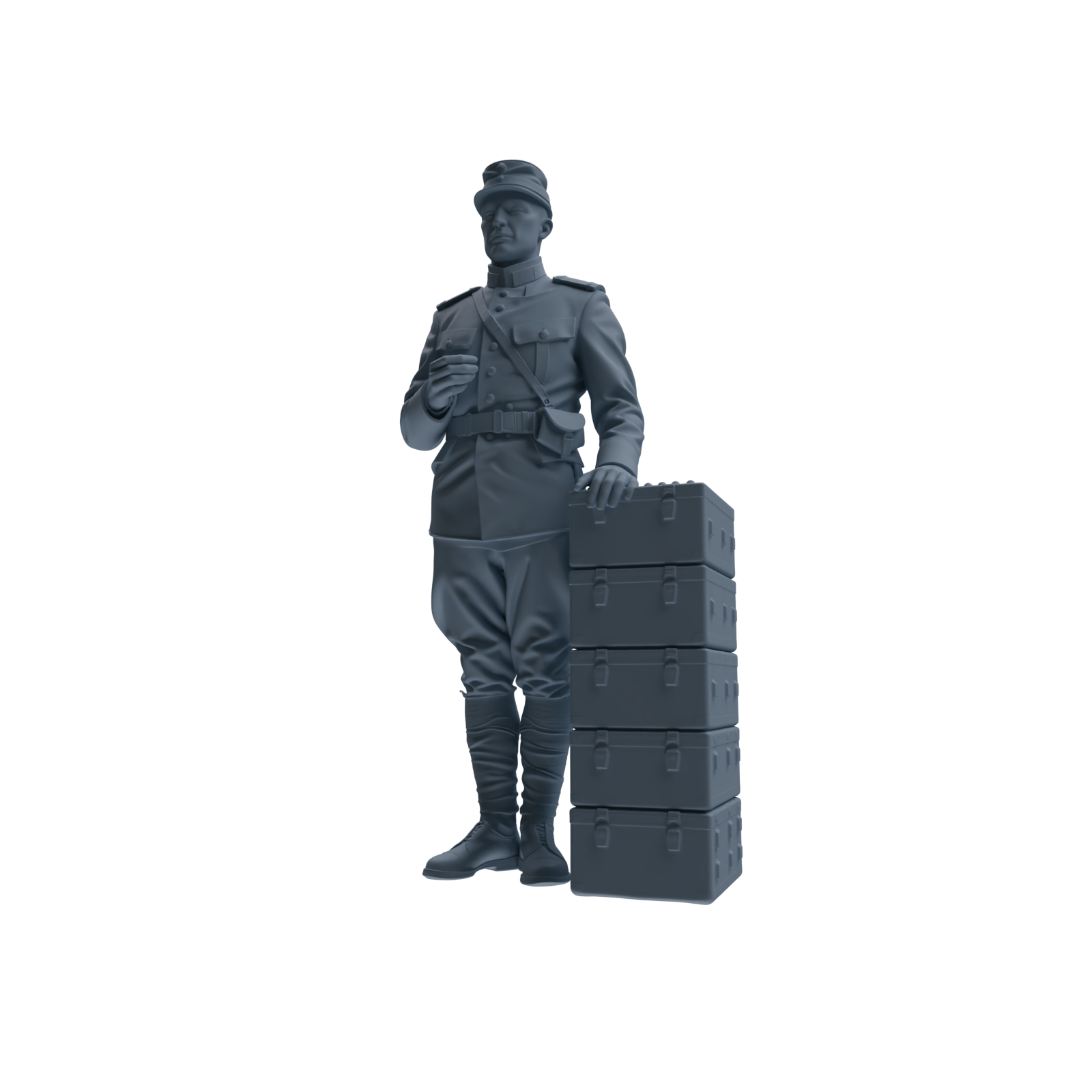 MRY-SFW SSTR261 WWI French Army Logistics Soldier Combat Readiness Four-Person Group