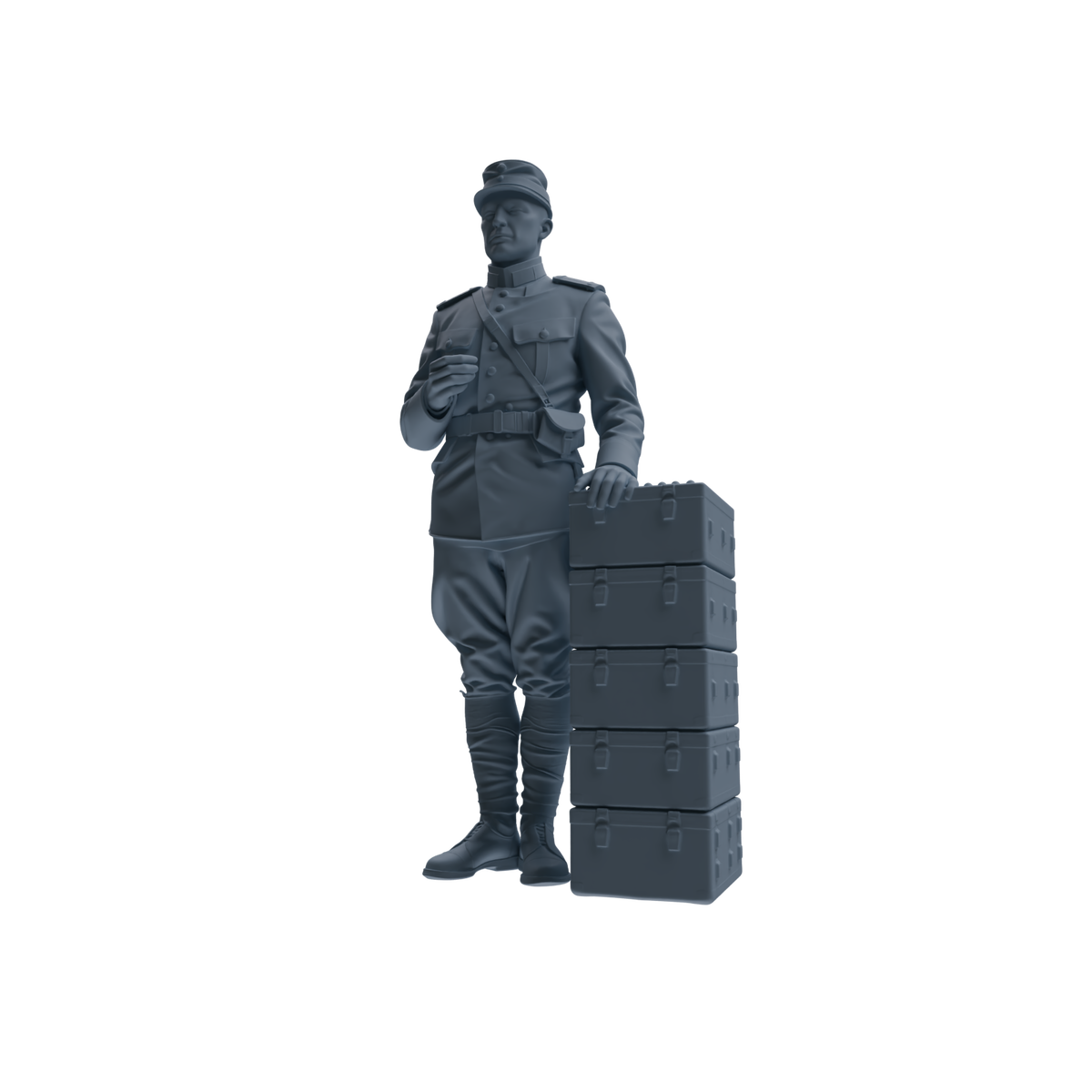 MRY-SFW SSTR261 WWI French Army Logistics Soldier Combat Readiness Four-Person Group — detail view 3