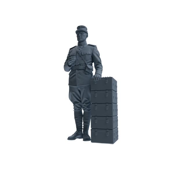MRY-SFW SSTR261 WWI French Army Logistics Soldier Combat Readiness Four-Person Group
