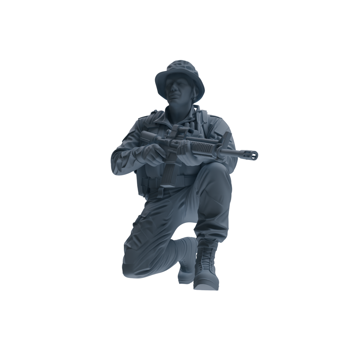 MRY-SFW SSTR140 Miniatures Soldier Model Kit War of Hyenas Modern Canadian Army Four-Person Urban Combat Group — detail view 3