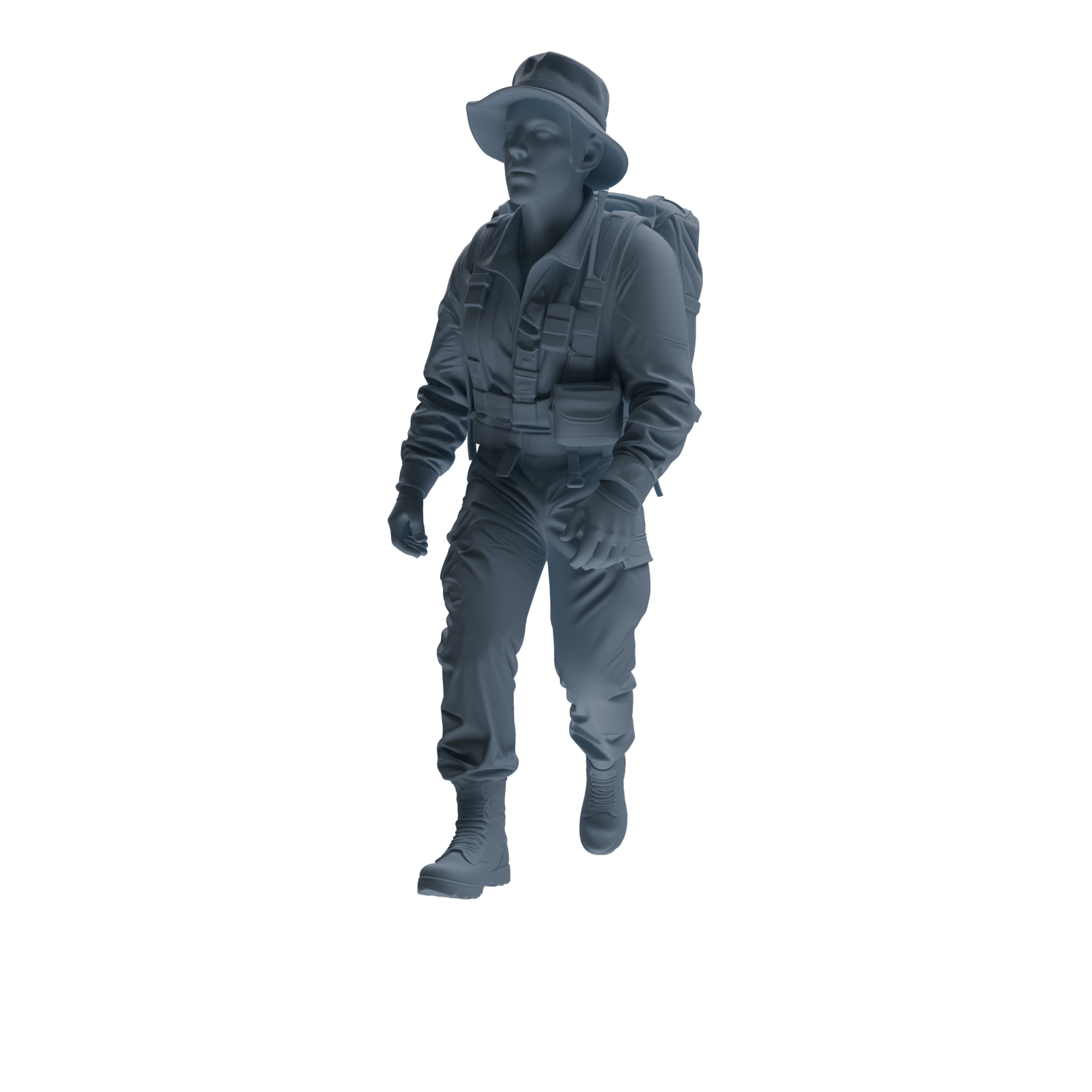 MRY-SFW SSTR138 Miniatures Soldier Model Kit War of Hyenas Modern Canadian Army Four-Person Hiking Group