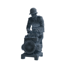 MRY-SFW SSTR214 WWII British Logistics Soldier Maintenance Four-Person Group