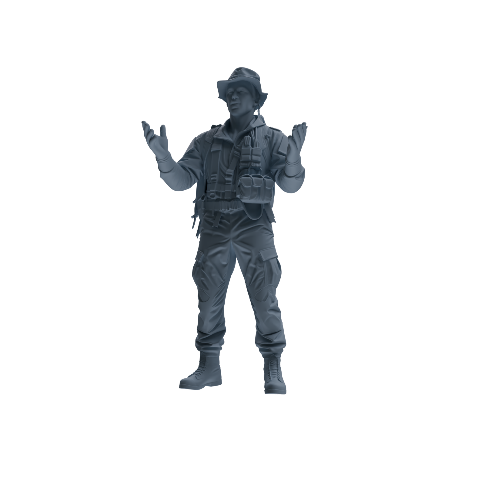 MRY-SFW SSTR134 Miniatures Soldier Model Kit War of Hyenas Modern Canadian Army Four-Person Conversation Group