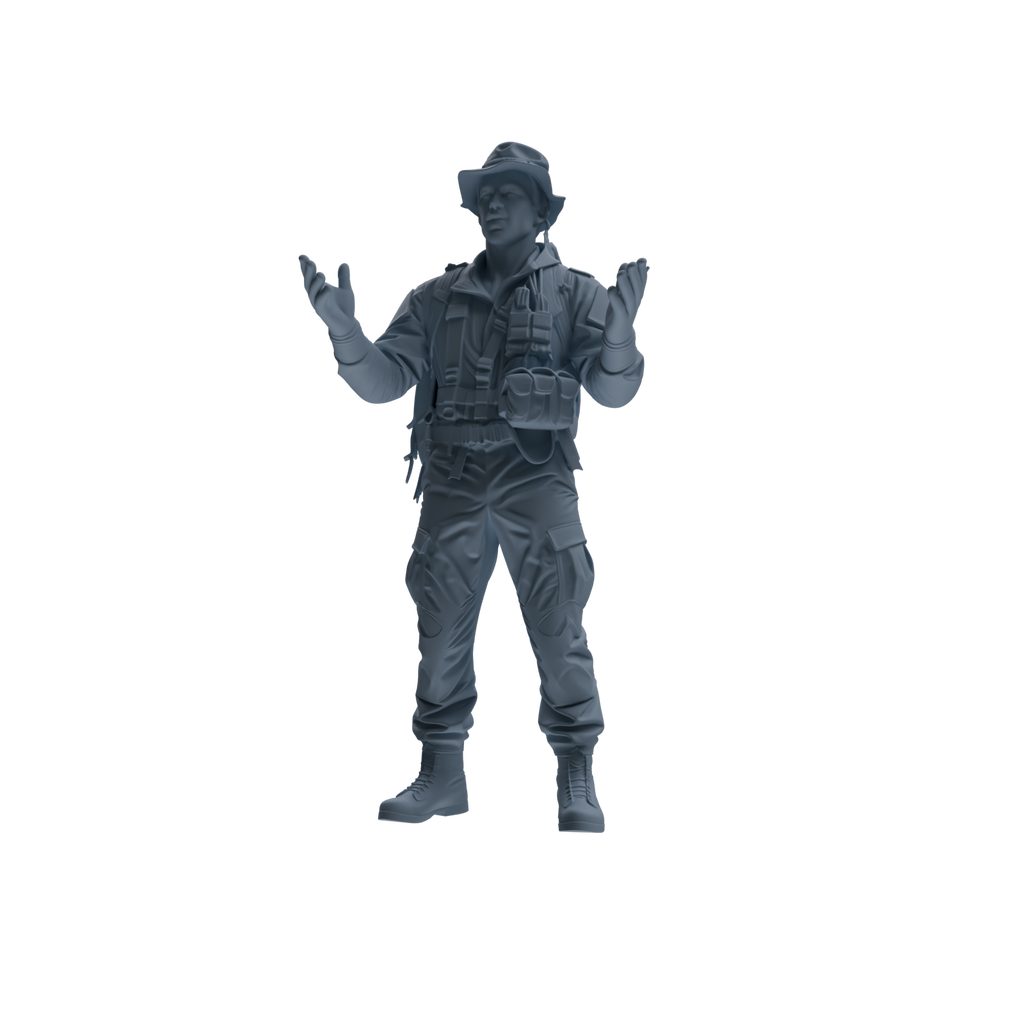 MRY-SFW SSTR134 Miniatures Soldier Model Kit War of Hyenas Modern Canadian Army Four-Person Conversation Group