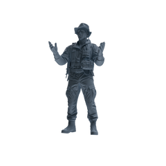 MRY-SFW SSTR134 Miniatures Soldier Model Kit War of Hyenas Modern Canadian Army Four-Person Conversation Group