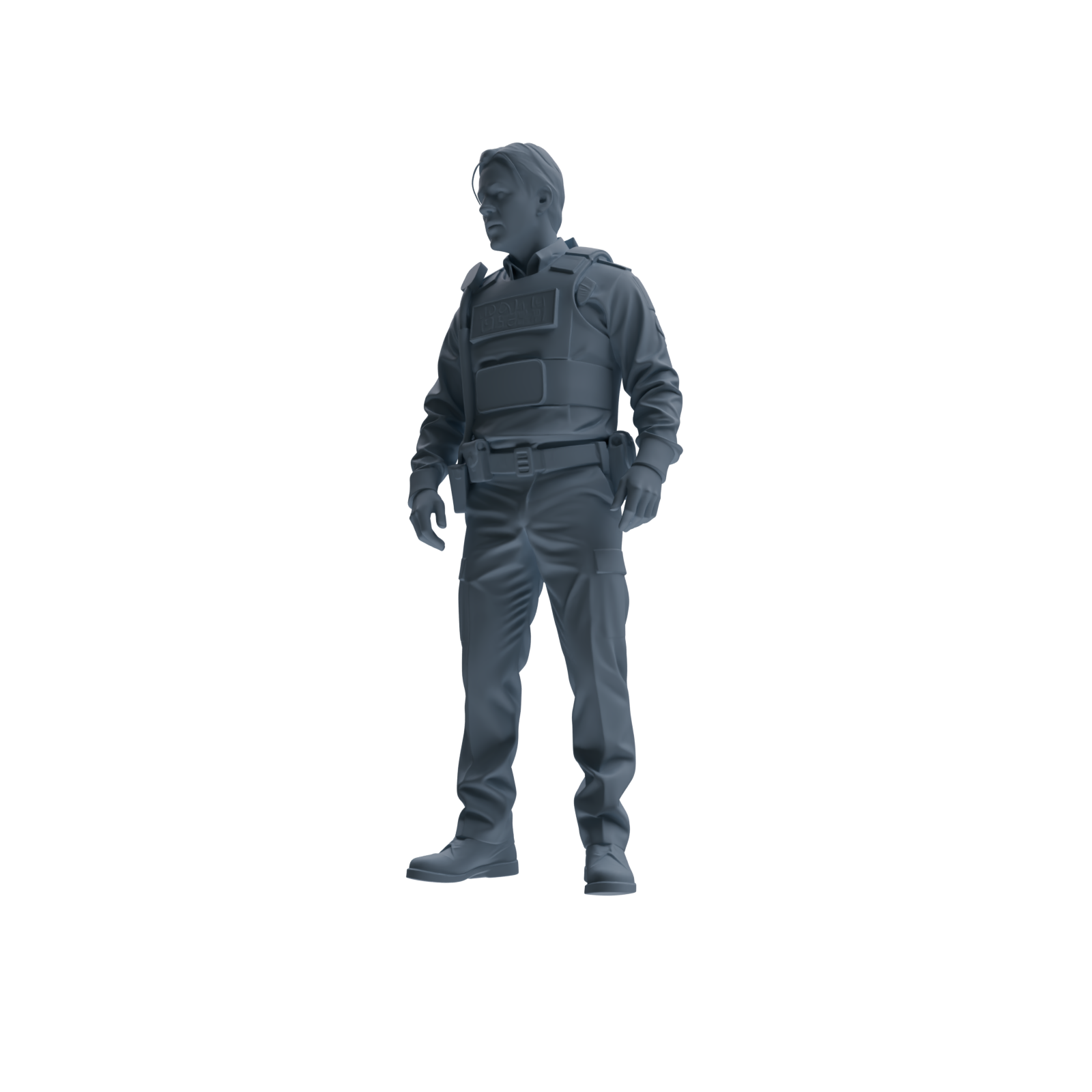 MRY-SFW SSTR115 Miniatures Soldier Model Kit Boston Attack Modern Boston Police Four-Person Conversation Group