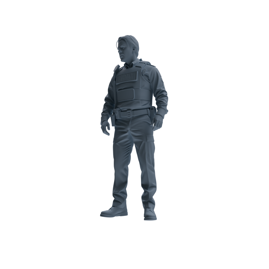 MRY-SFW SSTR115 Miniatures Soldier Model Kit Boston Attack Modern Boston Police Four-Person Conversation Group
