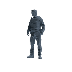 MRY-SFW SSTR115 Miniatures Soldier Model Kit Boston Attack Modern Boston Police Four-Person Conversation Group