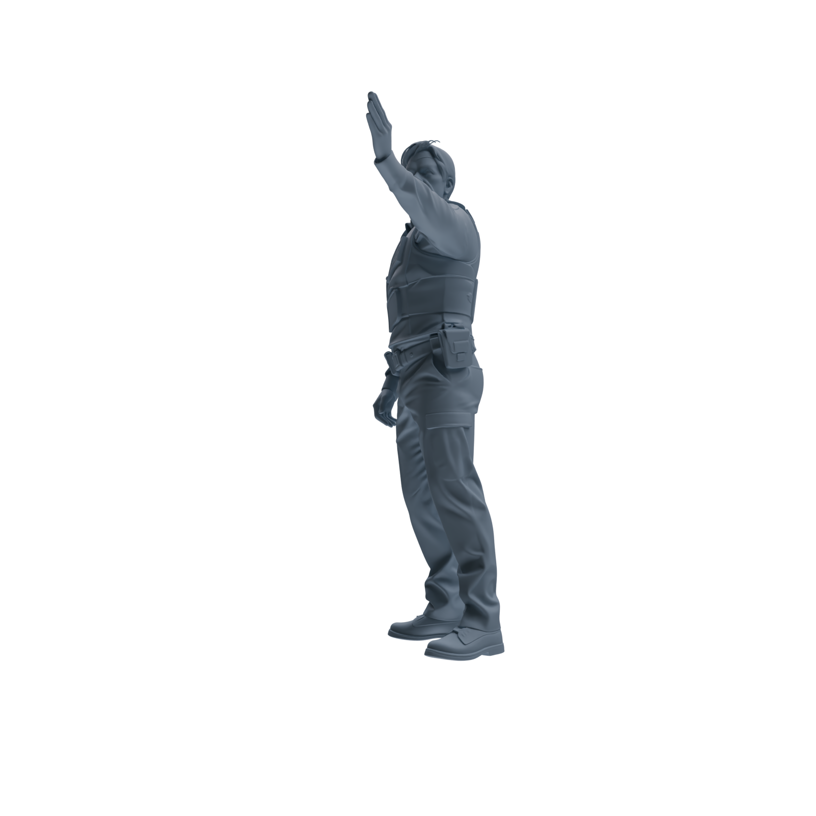 MRY-SFW SSTR129 Miniatures Soldier Model Kit Boston Attack Modern Boston Police Four-Person Tactics Group
