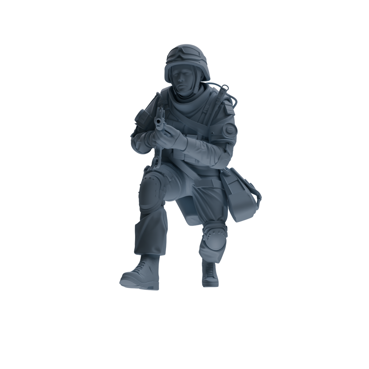 MRY-SFW SSTR327 Modern Counter-Terrorism SWAT Fire Support Operator Combat 3 Four-Person Group — detail view 3