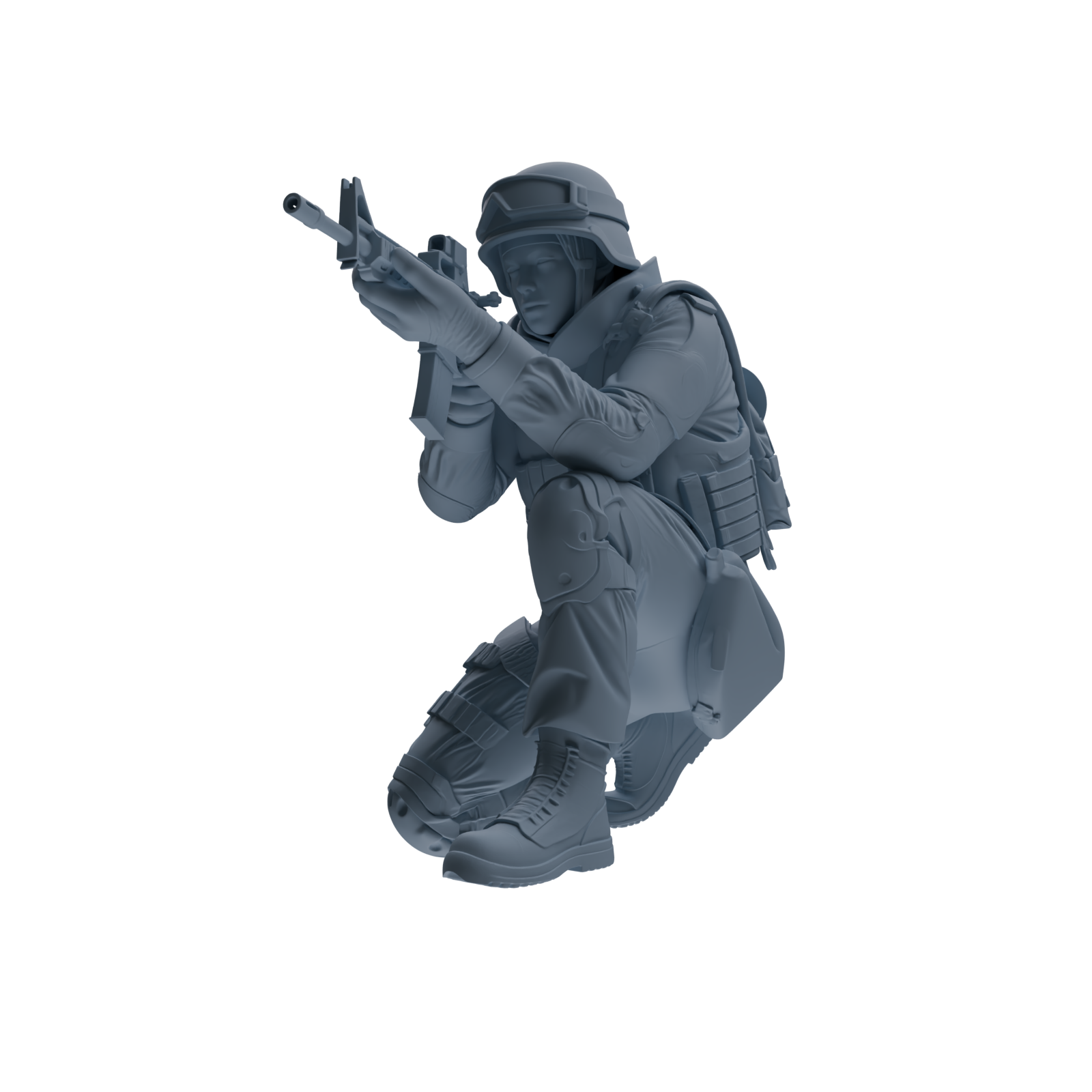 MRY-SFW SSTR336 Modern Counter-Terrorism SWAT Fire Support Operator Combat 2 Four-Person Group