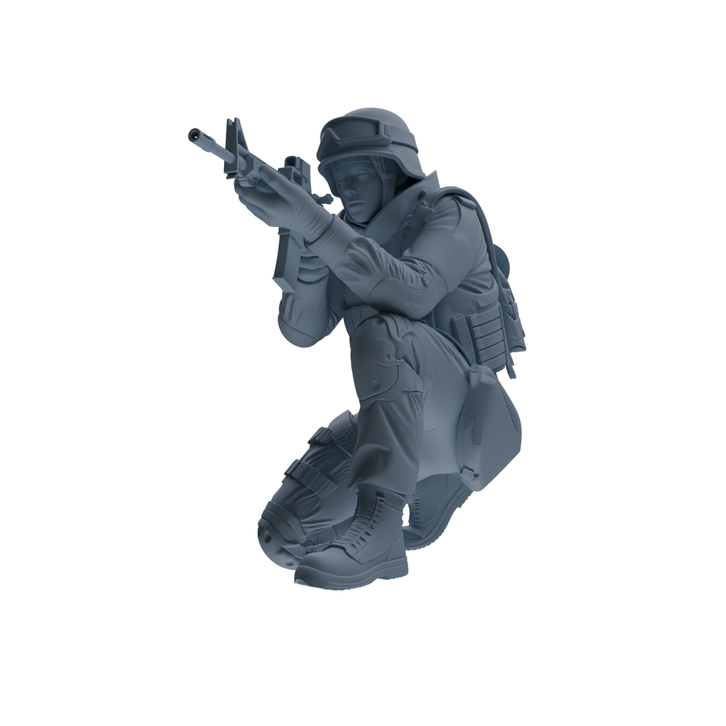 MRY-SFW SSTR336 Modern Counter-Terrorism SWAT Fire Support Operator Combat 2 Four-Person Group