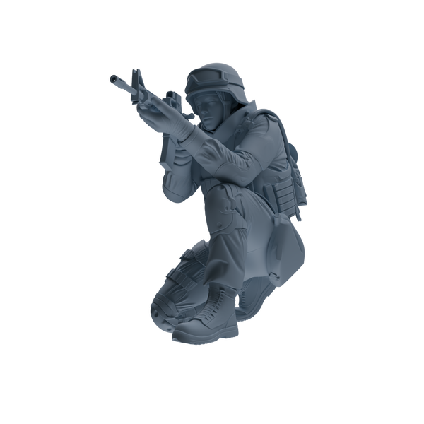 MRY-SFW SSTR336 Modern Counter-Terrorism SWAT Fire Support Operator Combat 2 Four-Person Group
